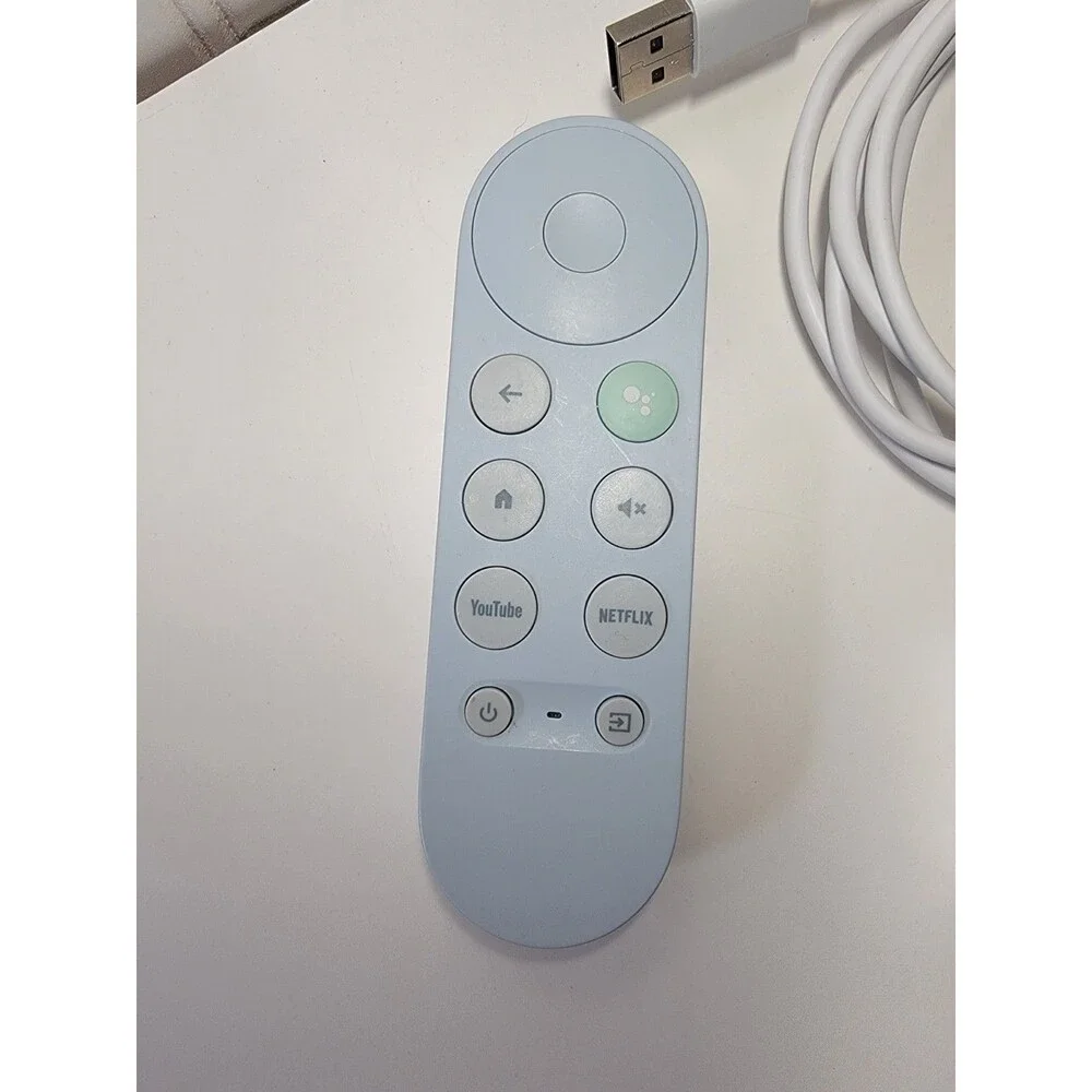 Google Chromecast Media Streamer 4K With Google TV Sky Blue & Remote GZRNL